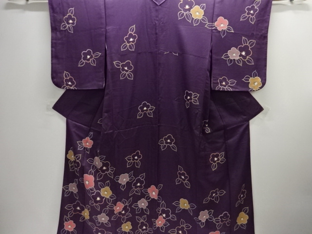 JAPANESE KIMONO / HOMONGI / SILK / CAMELLIA
